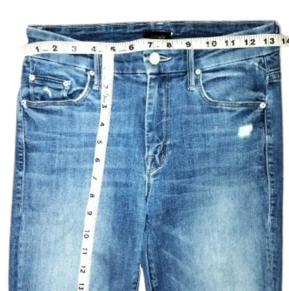 Mother Jeans Women's 24 High Waisted Looker Ankle Fray Distressed Ripped - Picture 4 of 10